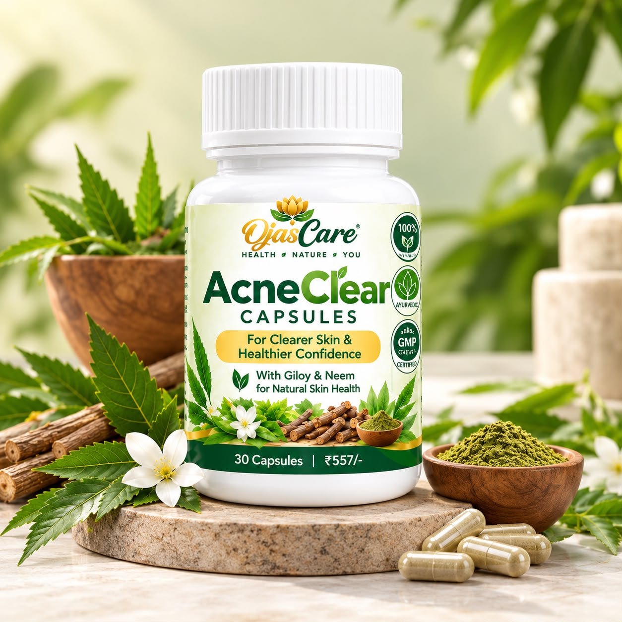 AcneClear Capsules bottle